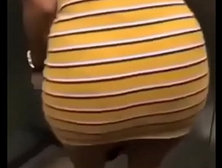 Elevator girl in yellow dress