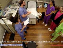 Student Nurses Lenna Lux, Angelica Cruz, and Reina Effort Examining Often Other 1st Day of Clinicals Under Watchful Eye Of Doctor Tampa and Nurse Lilith Rose @ GirlsGoneGyno sex xxx video The New Nurses Clinical Experience
