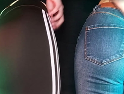 ASMR Twins Scratching / Deep ASMR Sexy video Leggings and Jeans