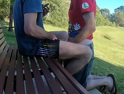 Daddy Pisses in Kitty's Diaper at the Park