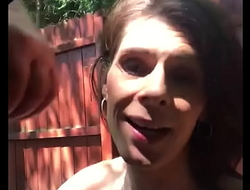 Outdoor Face Fuck and Swallow
